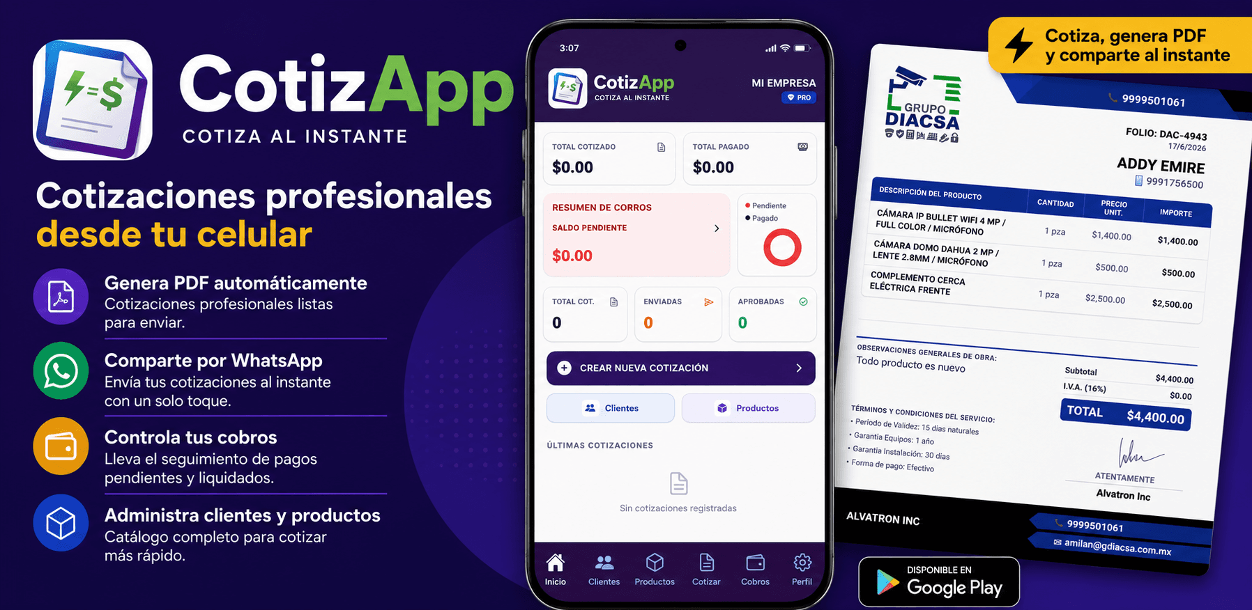 CotizApp: la app para cotizar desde el celular y ganar más clientes